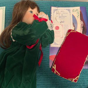 A Christmas Prayer doll, 1991, Ashton Drake galleries porcelain doll